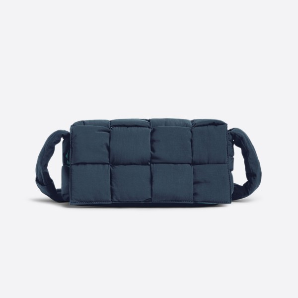 Bottega Veneta Padded Tech Cassette Bag, Deep Blue/Fale Blue, 705579V2B013110