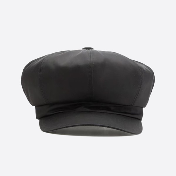 Prada Triangle Metal Logo Beret 1HC551-2DMI-F0002