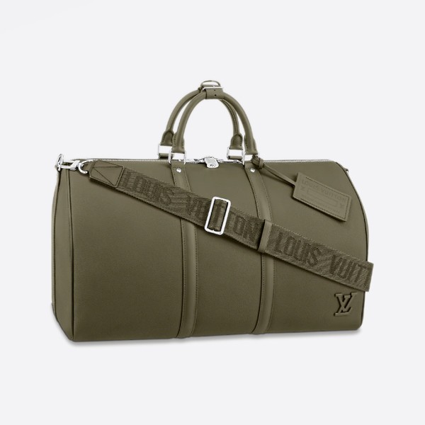Louis Vuitton Keepall Bandouliere 50, Khaki, M21536