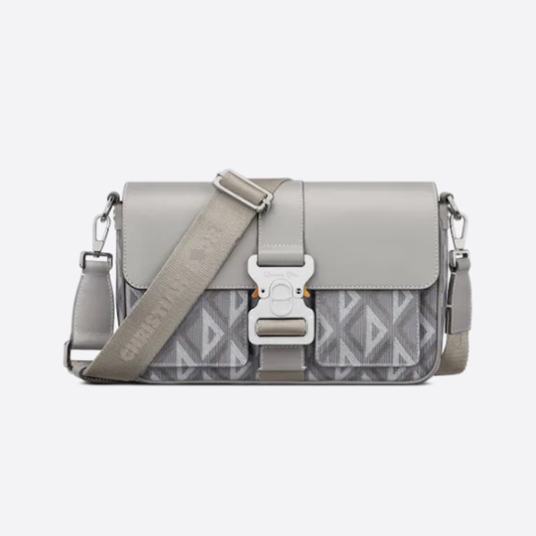 Dior HIT THE ROAD Bag CD Diamond Canvas & Smooth Calfskin 1ESME157CDP_H42E