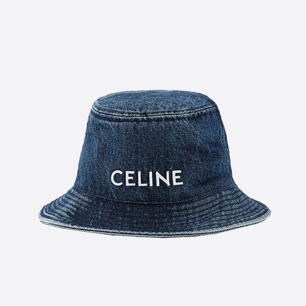 Celine Logo Bucket Hat Denim 2AU3B930F-07DU