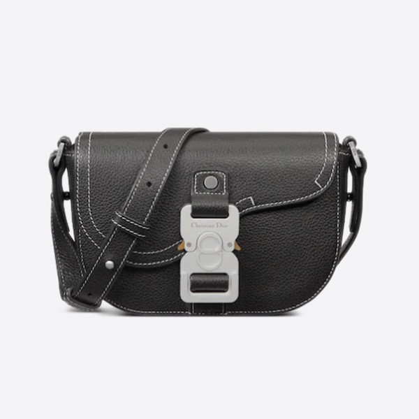 Dior Saddle Pouch in Grained Calfskin 2ADCA435YKK_H00N