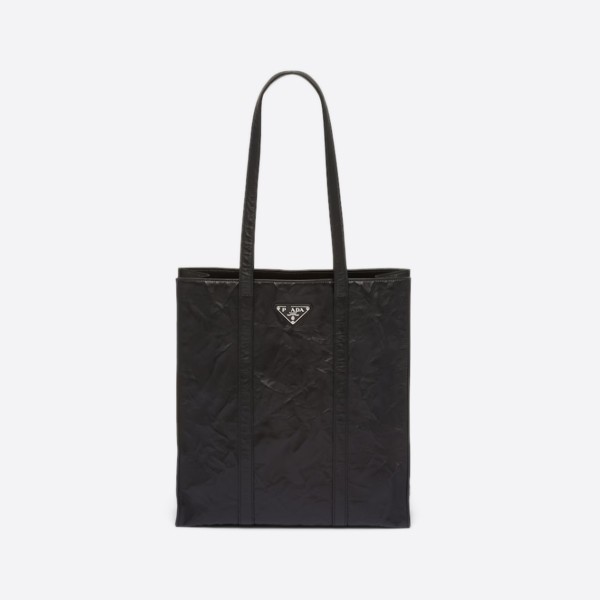Prada Small Nappa Leather Tote, Color: Black, 1BG459_UVL_F0002_V_OOO