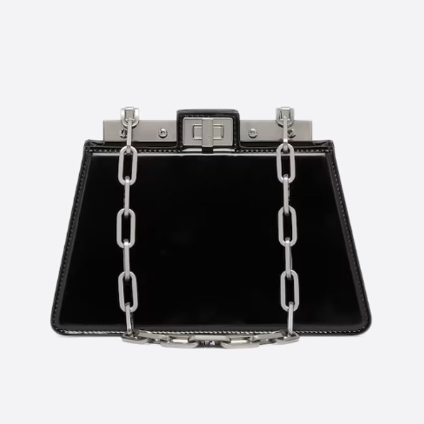 Fendi Picabu Cut Petite Black Leather Bag 8BN339ANSCF1JUW