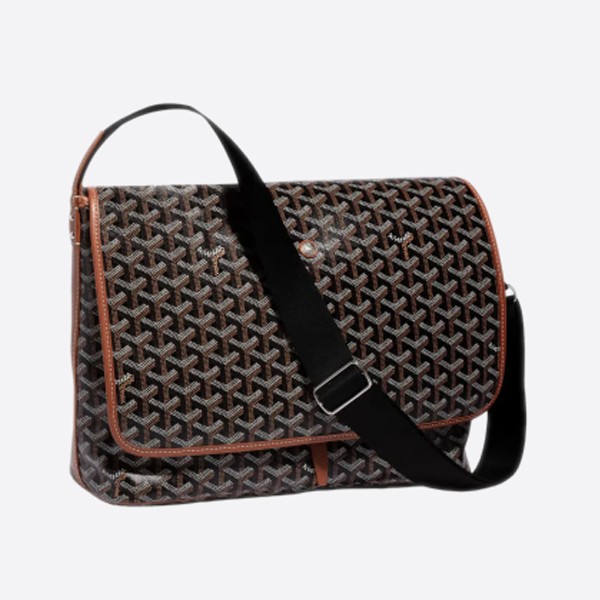 Goyard Cafetiere Messenger Bag MM Color - Black/Tan