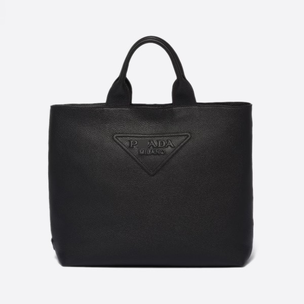 Prada Leather Tote, Color: Black, 2VG109_2BBE_F0002_V_OOO