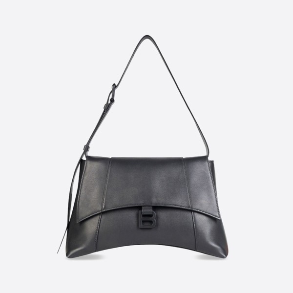 Balenciaga Black Semi-Shiny Smooth Calfskin Medium Shoulder Bag 67135429S171000