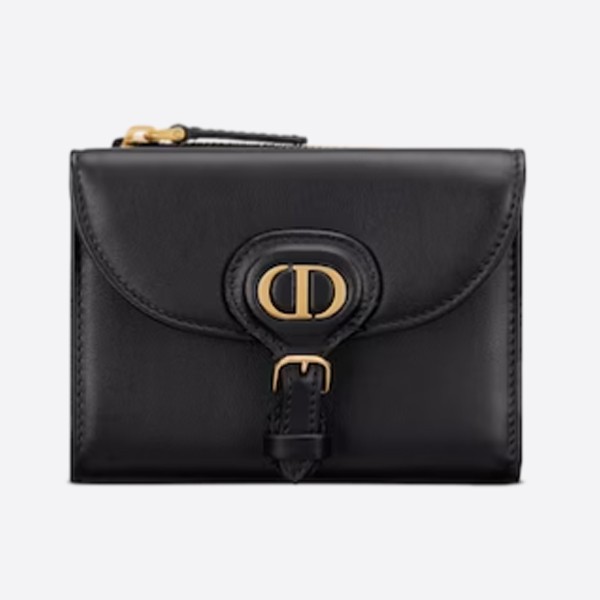Dior BOBBY Mini Bifold Wallet in Smooth Calfskin S5699UBPZ_M900