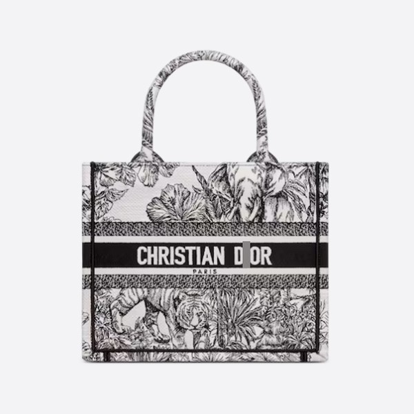 Small Toile de Jouy Voyage Embroidered Book Tote Bag, M1265ZEUP_M041