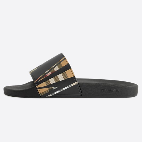 Burberry Check Print Slides 80707351