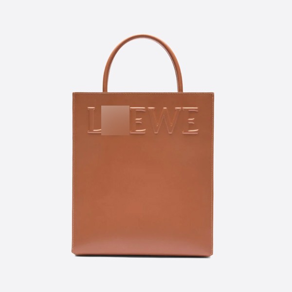 Standard A4 Tote Bag - Small - Slick Calfskin, Color: Tan, A933R18X14
