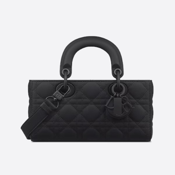 LADY D-JOY Small Cannage Bag in Ultra Matte Calfskin M0613SLOI_M900