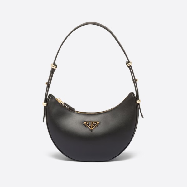 Prada leather shoulder bag Color-black 1BC194_ASK_F0002_V_HOO