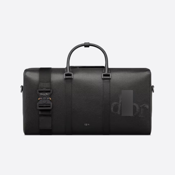 LINGOT 50 BY ERL Bag in Black Grained Calfskin Leather (1ADDU120SER_H03E)