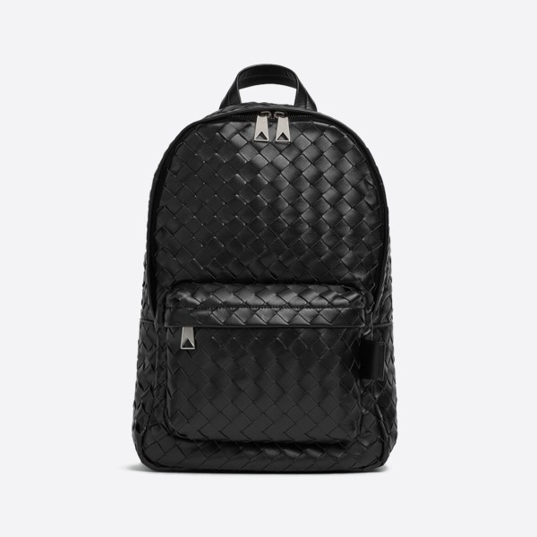 Small Intrecciato Backpack, Color: Black, 730728V2HL28803