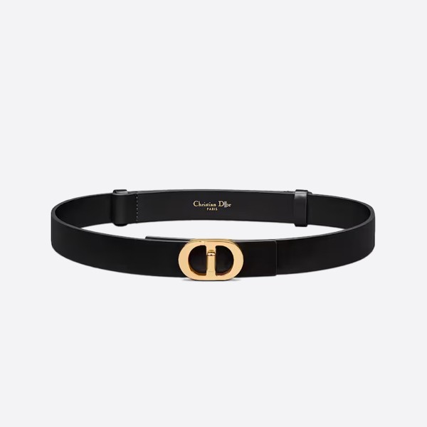 Montaigne Avenue Belt in Black Gold (2.5cm) B0432UWGH_M900