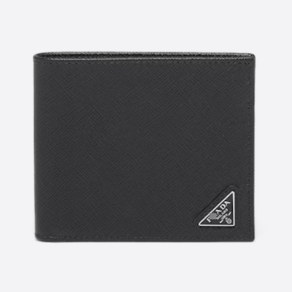Sapiano Leather Ring Wallet, Black, 2MO513_QHH_F0002