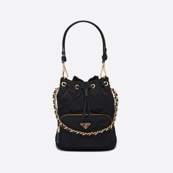 Re-Nylon Shoulder Bag, Color: Black, 1BH038_2AOS_F0002_V_TOO