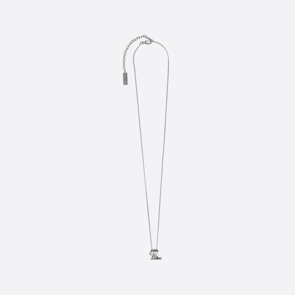 Metal Monogram Twist Pendant Necklace 651779Y15008126