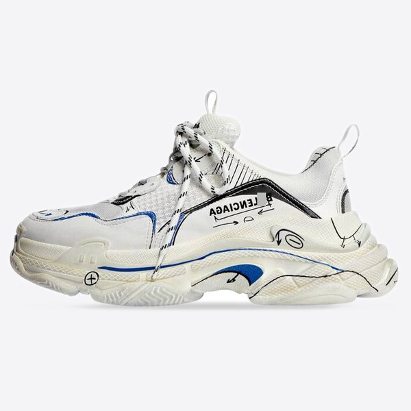 Triple S Sketch Sneakers (ZH) 536737W3SRB9014
