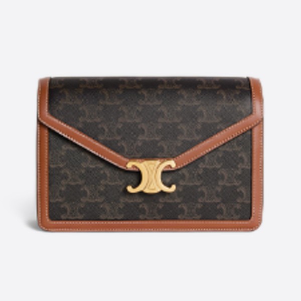 Envelope Triomphe Bag - Triomphe Canvas and Cuffskin Tan 113322EZH.04LU