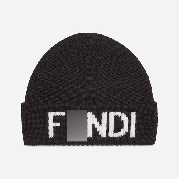 Black wool hat FXQ056AI4FF0ZE7