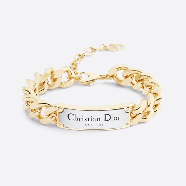 Couture Chain Bracelet in Gold and Silver Finish Brass B1785HOMMT_D012