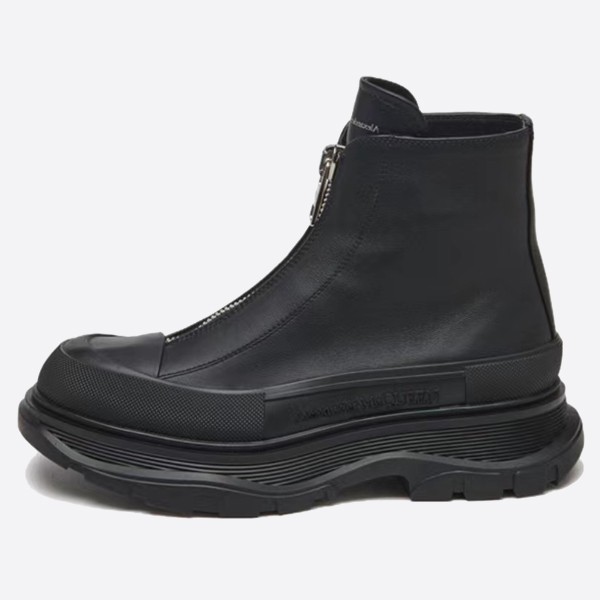 Alexander McQueen Tread Slick Zip Boots Black 766901WHZ6U1000
