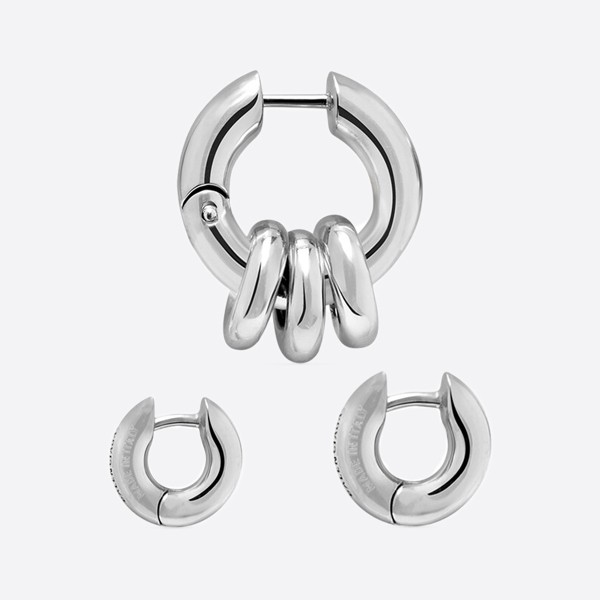 Balenciaga Silver Force Skate Earrings 742909J84000918