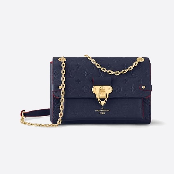 Louis Vuitton Vavin PM Monogram Empreinte Leather Navy Blue M52271