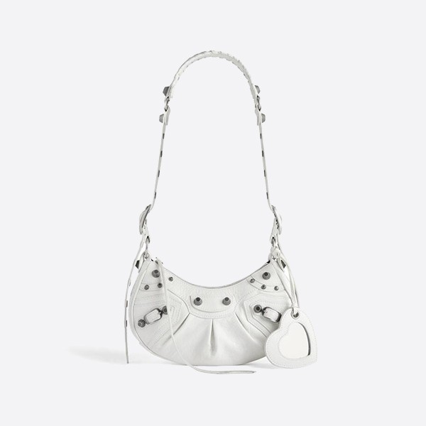 Balenciaga Women's Le Cagole Xs Shoulder Bag, White, 6713091VG9Y9104
