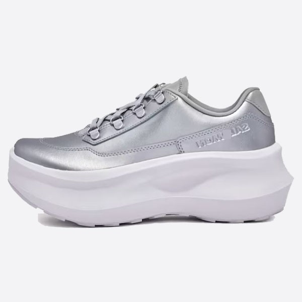 Salomon SR811 Leather Platform Shoes, Comme des Garçons, Silver