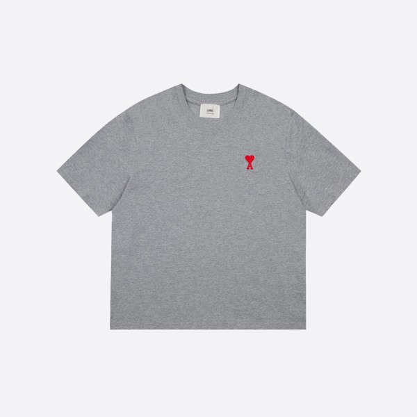 Ami Paris Ami de Coeur T-shirt in grey