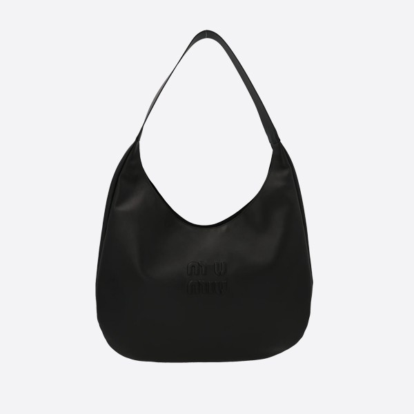 Miu Miu Leather Hobo Bag 5BC155_2DDJ_F0002_V_OOO
