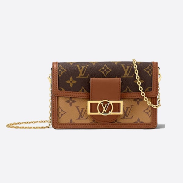 Louis Vuitton Dauphine Chain Wallet, Monogram Canvas, Other, M68746
