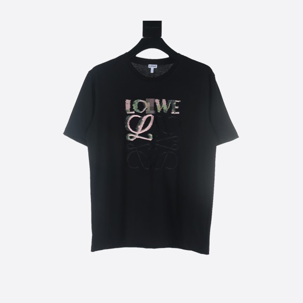 Loewe Distorted Logo T-Shirt in Black