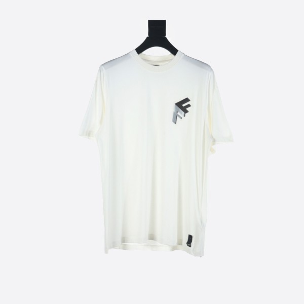 Fendi White Jersey T-Shirt FY1217APMCF1J7C