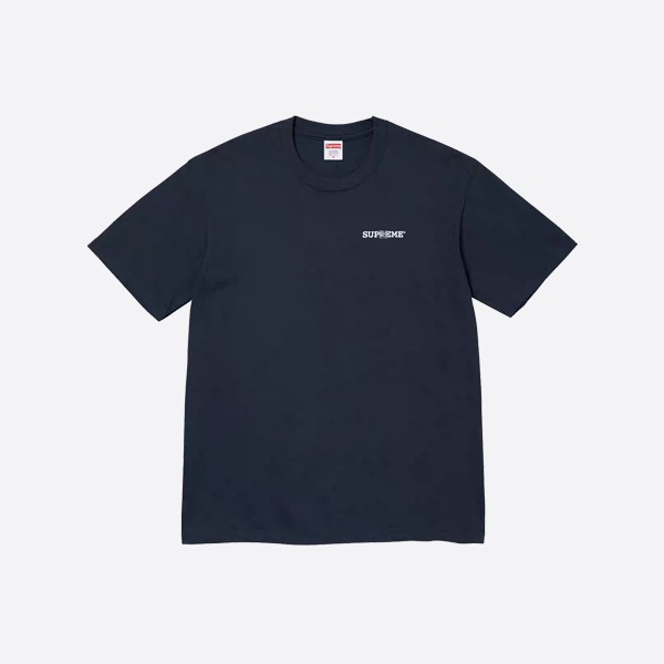Supreme patchwork t-shirt in navy