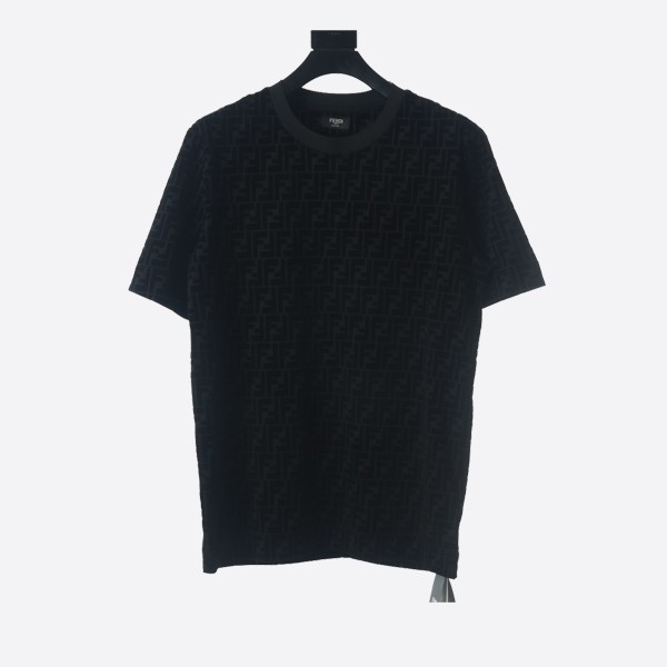 Fendi T-shirt in black piqué
