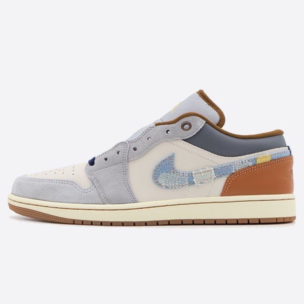 Nike Air Jordan 1 Low SE Phantom Amber Brown Star Blue Denim (DT) FZ5042-041