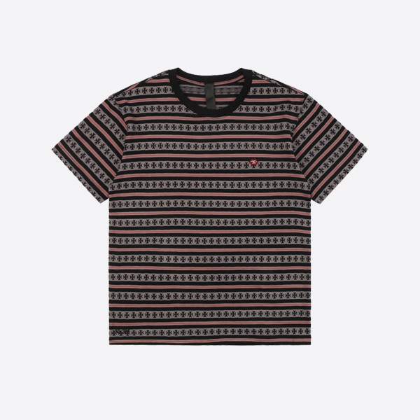 Chrome Hearts Matty Boy Y-Knot Stripe Cross T