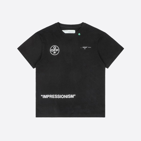 Off-White Oversized Diag Stencil T-Shirt in Black