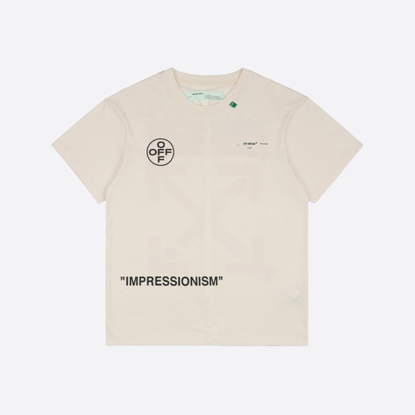 Off-White Oversized Diag Stencil T-Shirt in White