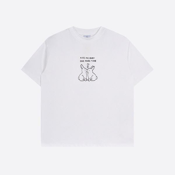 Vetements White Kiss Bunnies T-shirt