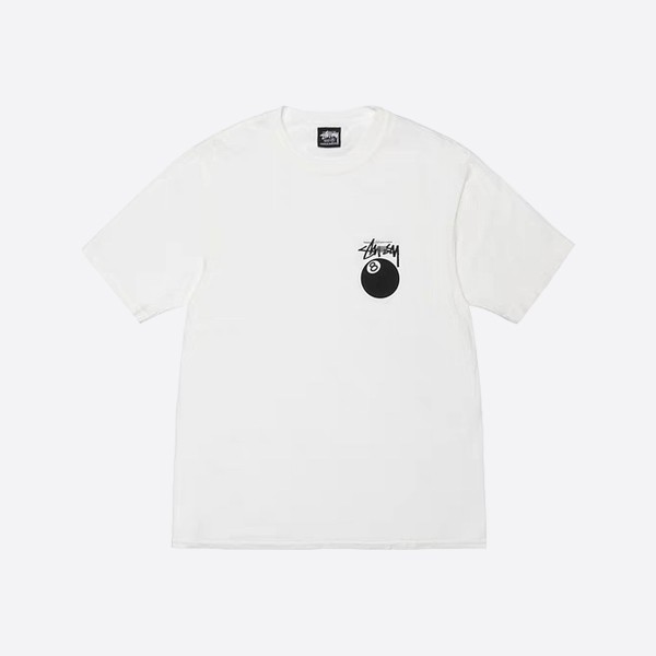 Stüssy 8-Ball Pigment Dye T-Shirt in White