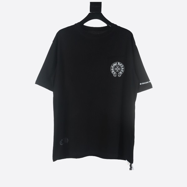Chrome Hearts Horseshoe Logo Pocket T-Shirt in Black