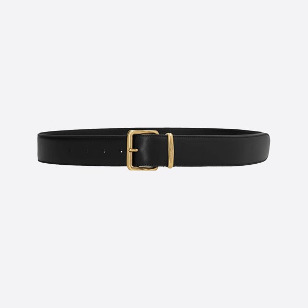 Miu Miu Black Leather Belt 5CC536_2AIX_F0002 (3.5CM)