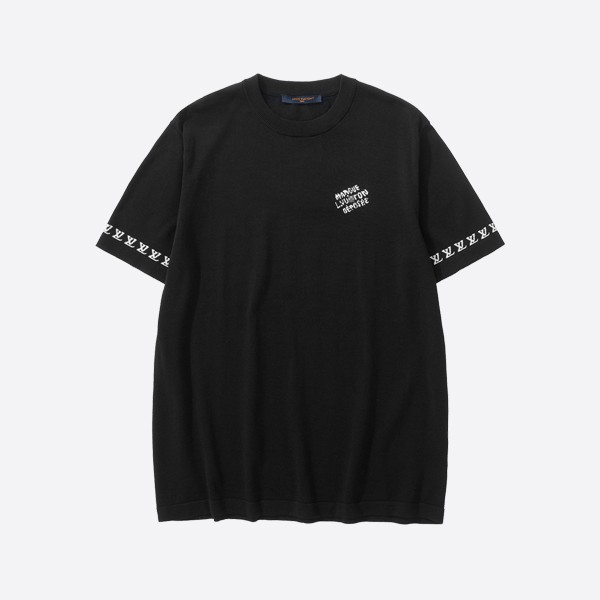 Louis Vuitton Short Sleeve Cotton Crew Neck 1AFQSI