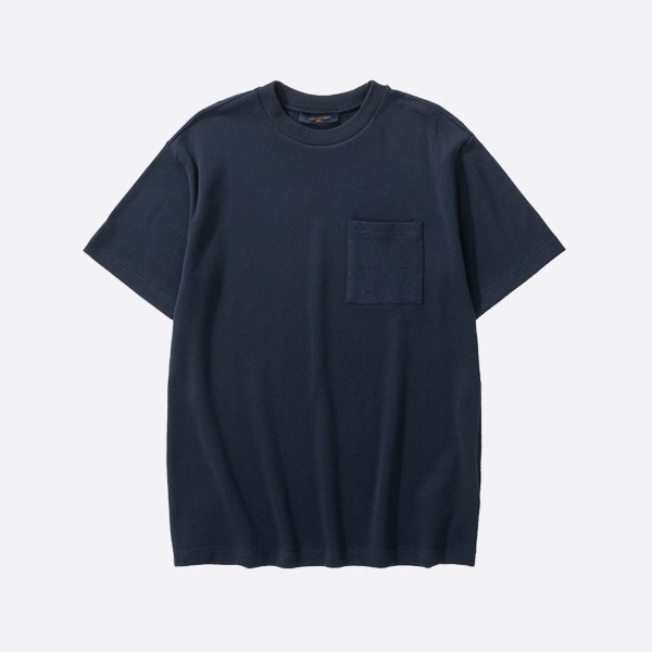 Louis Vuitton Pique Cotton T-Shirt in Navy