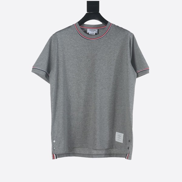 Thom Browne Cotton Milano Stripe T-Shirt in Grey